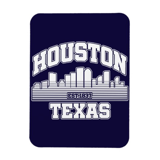 Houston, Texas Magneet (Verticaal)