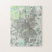 Houston Texas Map (1992) Legpuzzel (Verticaal)