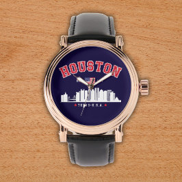 Houston Texas Modern Skyline  Horloge