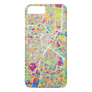 Houston, Texas Neon Kaart Case-Mate iPhone Case