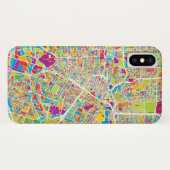 Houston, Texas | Neon Kaart Case-Mate iPhone Case (Achterkant (horizontaal))