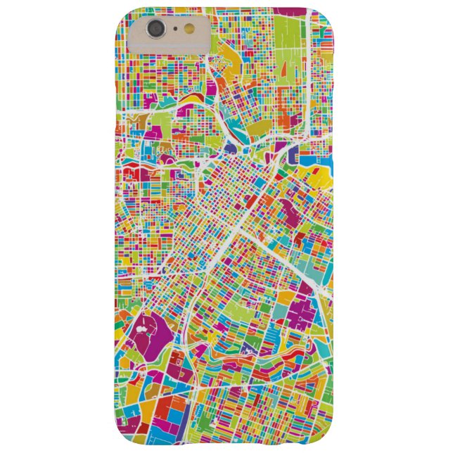 Houston, Texas | Neon Map Case-Mate iPhone Case (Achterkant)