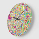 Houston, Texas | Neon Map Grote Klok (Hoek)