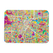 Houston, Texas | Neon Map Magneet (Horizontaal)