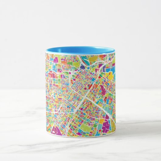 Houston, Texas | Neon Map Mok (Midden)