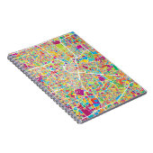 Houston, Texas | Neon Map Notitieboek (Rechterzijde)