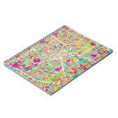 Houston, Texas | Neon Map Notitieboek (Linkerzijde)