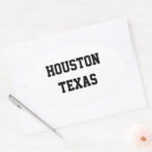 Houston Texas ovale stickers (Envelop)