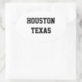 Houston Texas ovale stickers (Tas)