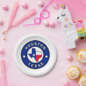 Houston Texas Papieren Bordje (Feest)