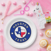 Houston Texas Papieren Bordje (Feest)