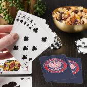 Houston Texas Poolse Amerikaanse adelaar Pokerkaarten (Insitu)
