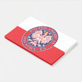 Houston Texas Poolse Amerikaanse adelaar Post-it® Notes (Schuin)