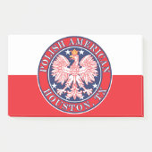 Houston Texas Poolse Amerikaanse adelaar Post-it® Notes (Voorkant)