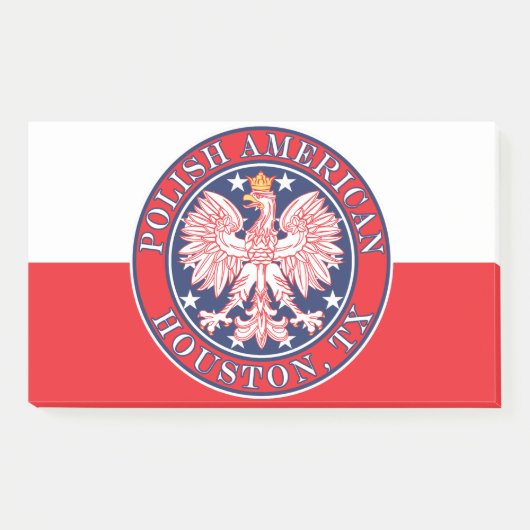 Houston Texas Poolse Amerikaanse adelaar Post-it® Notes (Voorkant)