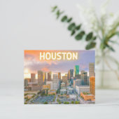 Houston Texas Postcard Briefkaart (Staand voorkant)