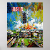 Houston, Texas reisposter Poster (Voorkant)