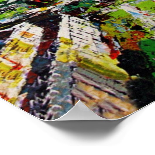 Houston, Texas reisposter Poster (Hoek)