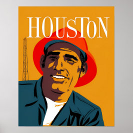 Houston, Texas reisposter Poster