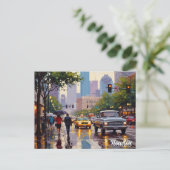 Houston Texas Reizen Briefkaart (Staand voorkant)