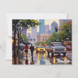 Houston Texas Reizen Briefkaart