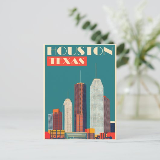 Houston, Texas, Reizen Briefkaart (Staand voorkant)