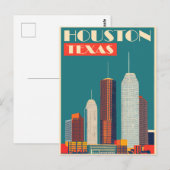 Houston, Texas, Reizen Briefkaart (Voorkant / Achterkant)