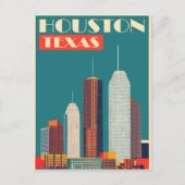 Houston, Texas, Reizen Briefkaart (Voorkant)