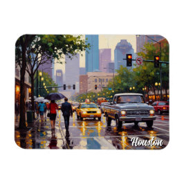 Houston Texas Reizen Magneet