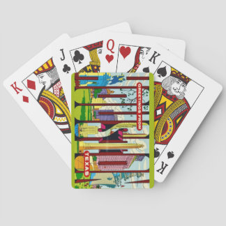  Houston Texas Retro Postcard Playing Cards Pokerkaarten