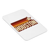Houston Texas Retro  Star Design Magneet (Rechterzijde)