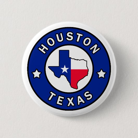 Houston Texas Ronde Button 5,7 Cm (Voorkant)