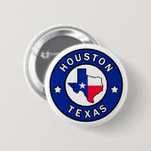 Houston Texas Ronde Button 5,7 Cm (Voorkant /achterkant)
