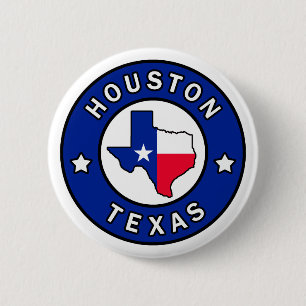 Houston Texas Ronde Button 5,7 Cm