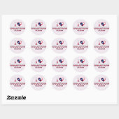 Houston, Texas Ronde Sticker (Vel)