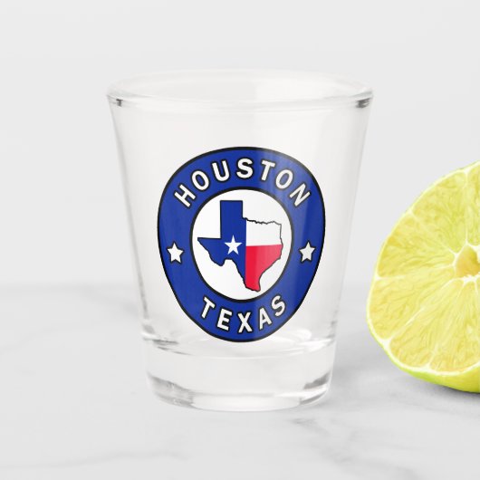 Houston Texas Shot Glas (Voorkant)