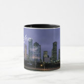 Houston Texas Silhouette Koffie Mok (Midden)
