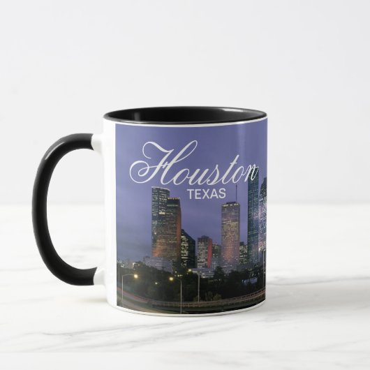 Houston Texas Silhouette Koffie Mok (Links)