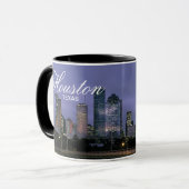 Houston Texas Silhouette Koffie Mok (Voorkant links)