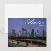 Houston Texas Skyline Ansichtkaart Briefkaart (Voorkant / Achterkant)