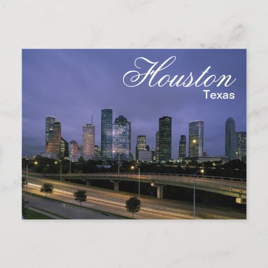 Houston Texas Skyline Ansichtkaart Briefkaart (Voorkant)