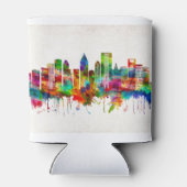 Houston Texas Skyline Blikjeskoeler (Achterkant)