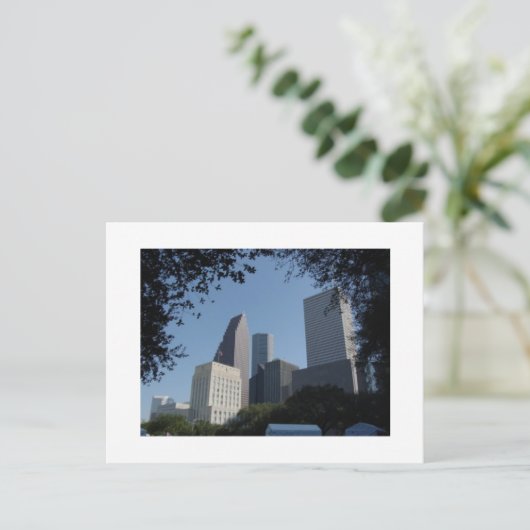 Houston Texas Skyline Briefkaart (Staand voorkant)