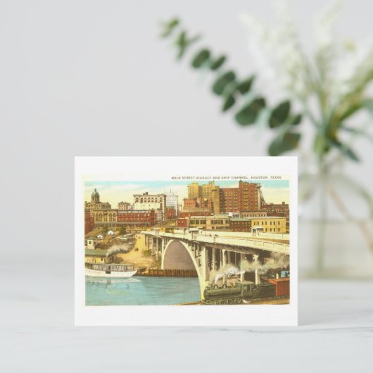  Houston, Texas, Skyline Briefkaart (Staand voorkant)