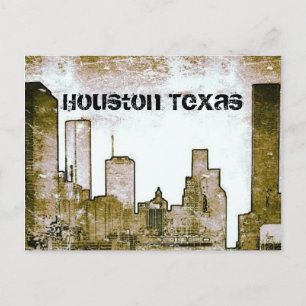 Houston Texas Skyline (Briefkaart) Briefkaart