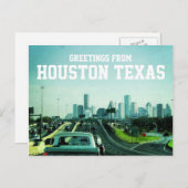 Houston Texas Skyline (Briefkaart) Briefkaart (Voorkant / Achterkant)