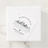 Houston, Texas Skyline | Bruiloft Welkom Favor Bedankjes Labels (In situ)