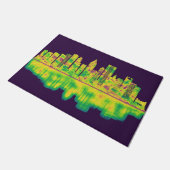 Houston Texas Skyline Deurmat (Schuin)