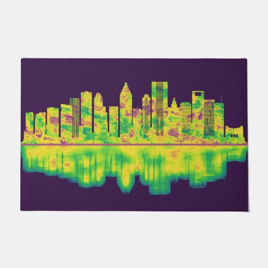 Houston Texas Skyline Deurmat (Voorkant)