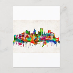 Houston Texas Skyline Feestdagenkaart